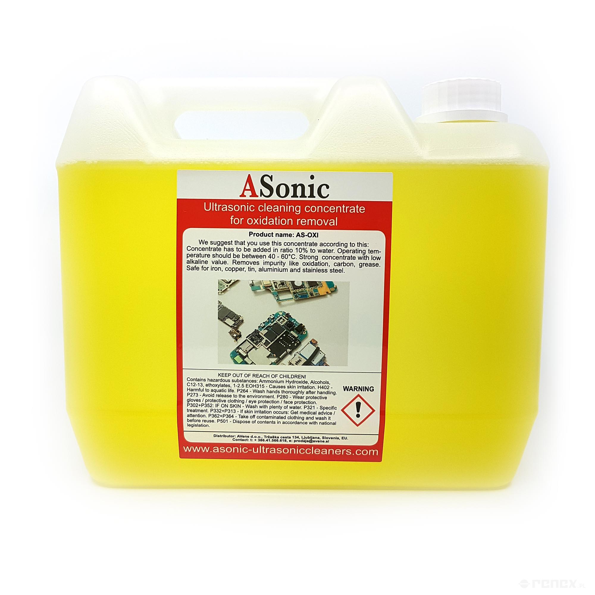 Detergente poco alcalino para óxidos, 5 l, foto del fabricante (RENEX/REECO)