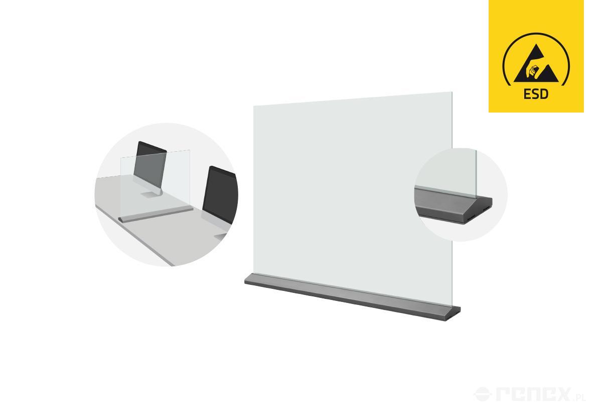 Separador de mesa (metacrilato) 760x500 mm, foto del fabricante (RENEX/REECO)