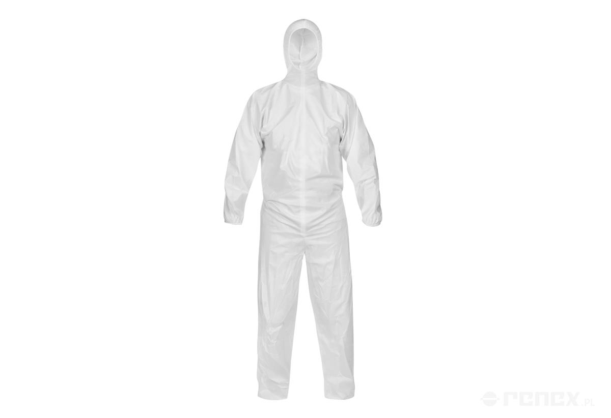Mono antiestático desechable para sala limpia (tallas S–XXL), foto del fabricante (RENEX/REECO)